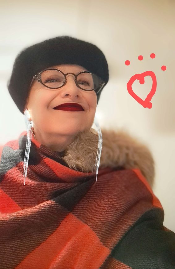 laura with hand drawn heart